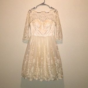 Gilded Grace Lace Dress